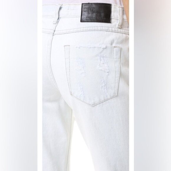 Revolve One Teaspoon Awesome Baggies Jeans Light Wash straight leg Size 25 - Picture 11 of 16